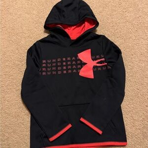 Under Armour Black and Red Kids Hoodie